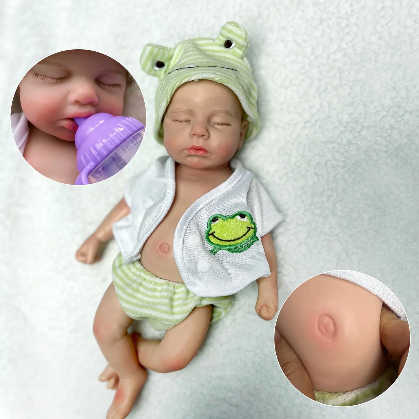 Bebé reborn LouLou Silicona solida. (Preorden 15 días)