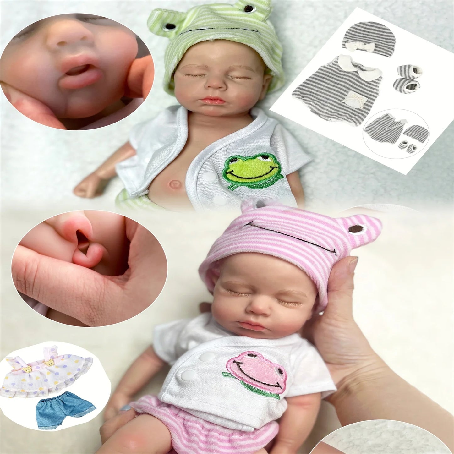 Bebé reborn LouLou Silicona solida. (Preorden 15 días)