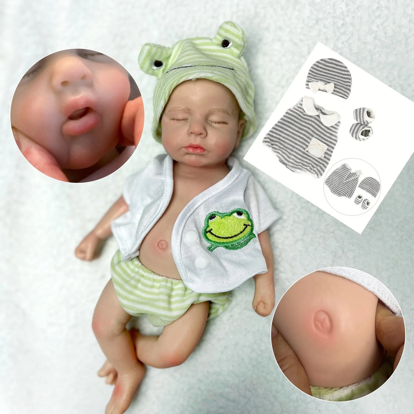 Bebé reborn LouLou Silicona solida. (Preorden 15 días)