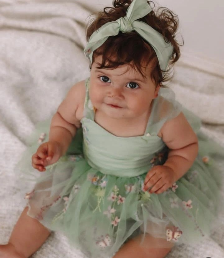 Mint sugar plum dress