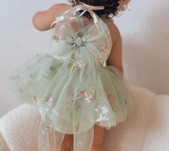 Mint sugar plum dress