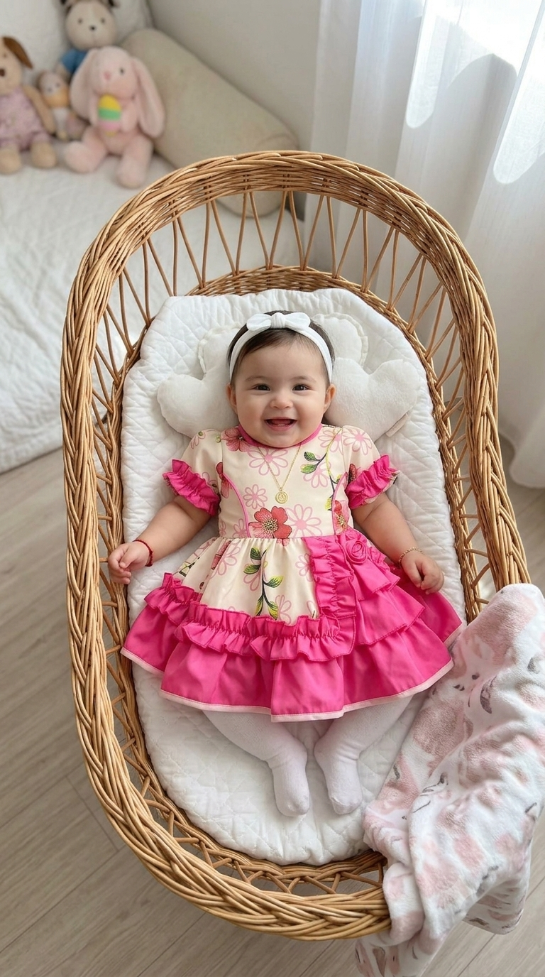 Vestido huasa chinita fucsia