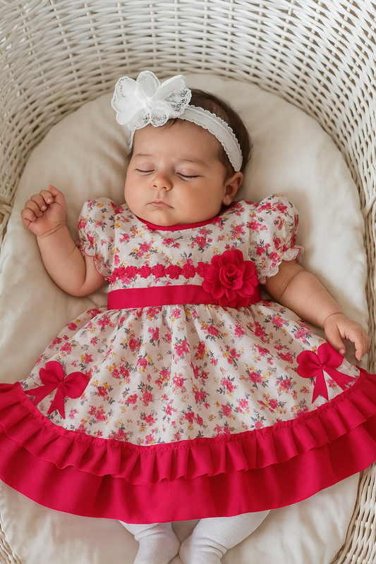 Vestido huasa china fucsia