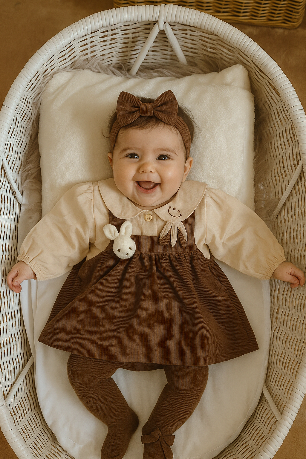 Vestido Bunny café