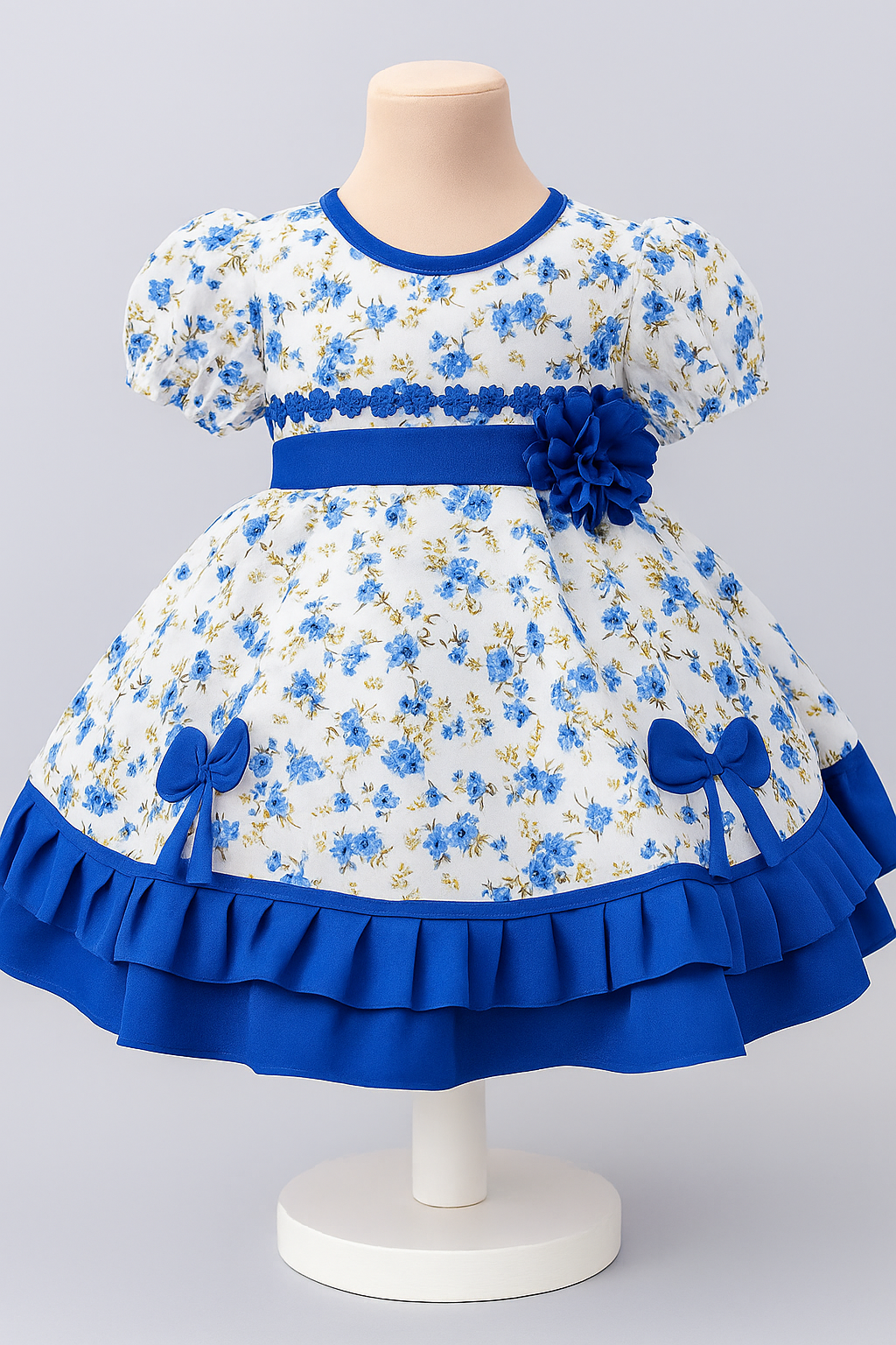 Vestido huasa china azul